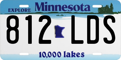 MN license plate 812LDS