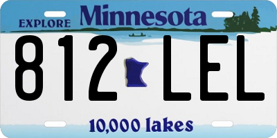 MN license plate 812LEL