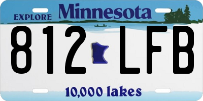 MN license plate 812LFB