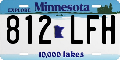 MN license plate 812LFH