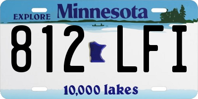 MN license plate 812LFI