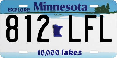 MN license plate 812LFL
