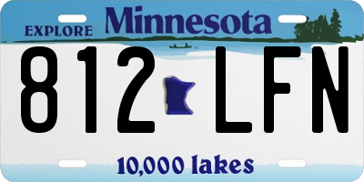 MN license plate 812LFN