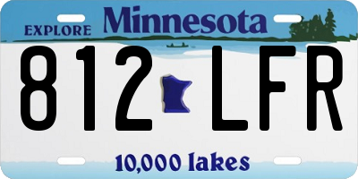 MN license plate 812LFR