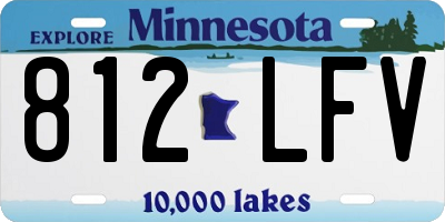 MN license plate 812LFV