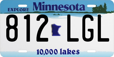 MN license plate 812LGL