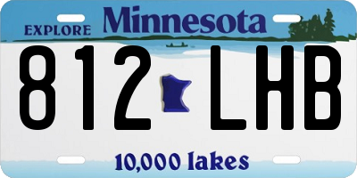 MN license plate 812LHB