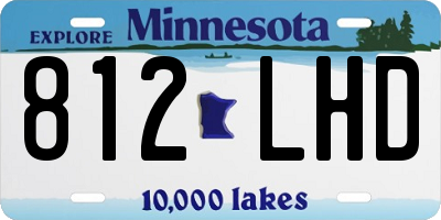 MN license plate 812LHD