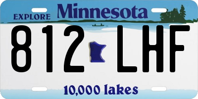 MN license plate 812LHF