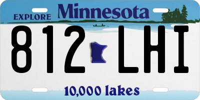 MN license plate 812LHI