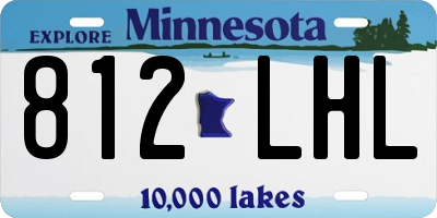 MN license plate 812LHL