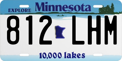 MN license plate 812LHM