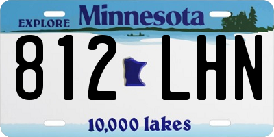 MN license plate 812LHN