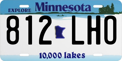 MN license plate 812LHO