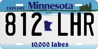 MN license plate 812LHR