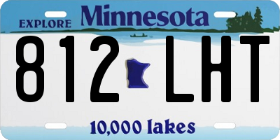 MN license plate 812LHT