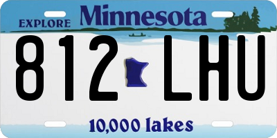 MN license plate 812LHU