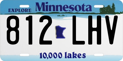MN license plate 812LHV