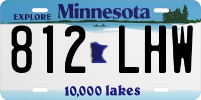 MN license plate 812LHW