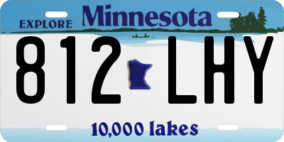 MN license plate 812LHY