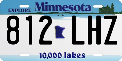 MN license plate 812LHZ