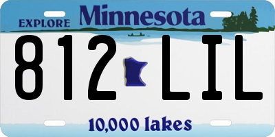 MN license plate 812LIL