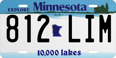 MN license plate 812LIM