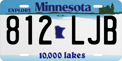 MN license plate 812LJB