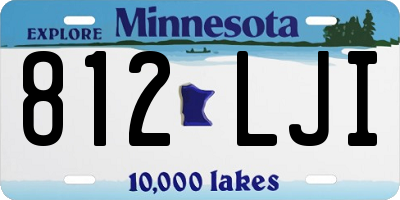 MN license plate 812LJI