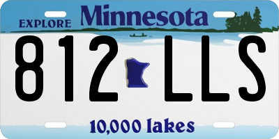 MN license plate 812LLS