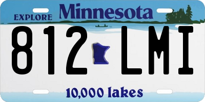 MN license plate 812LMI