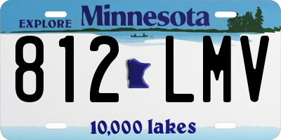 MN license plate 812LMV
