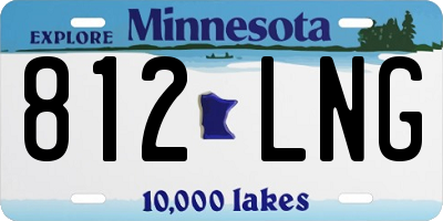 MN license plate 812LNG