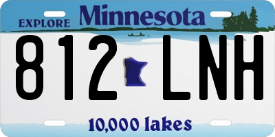 MN license plate 812LNH