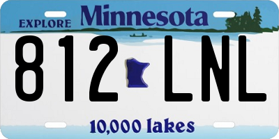 MN license plate 812LNL