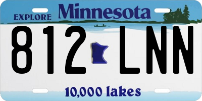 MN license plate 812LNN