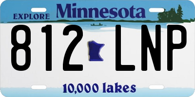 MN license plate 812LNP