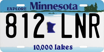 MN license plate 812LNR