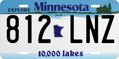 MN license plate 812LNZ