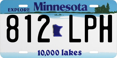 MN license plate 812LPH
