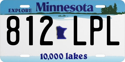 MN license plate 812LPL