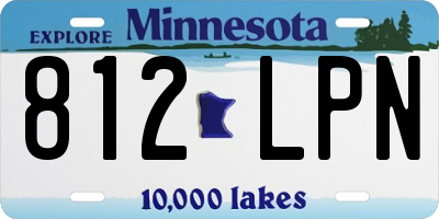 MN license plate 812LPN