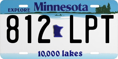MN license plate 812LPT