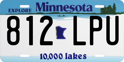 MN license plate 812LPU