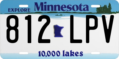 MN license plate 812LPV