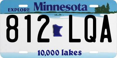 MN license plate 812LQA