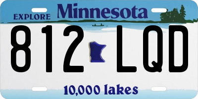 MN license plate 812LQD