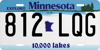 MN license plate 812LQG