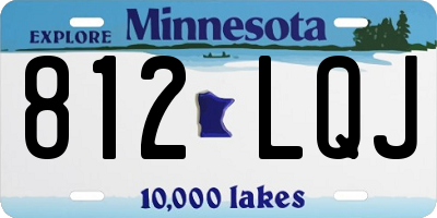 MN license plate 812LQJ