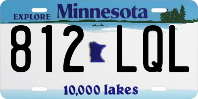MN license plate 812LQL